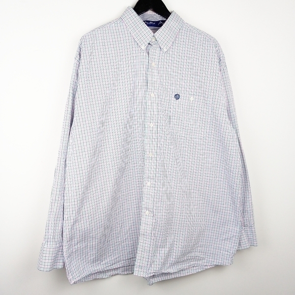 Wrangler George Straight Cowboy Cut Collection Striped Long Sleeve Western Shirt - Picture 1 of 7